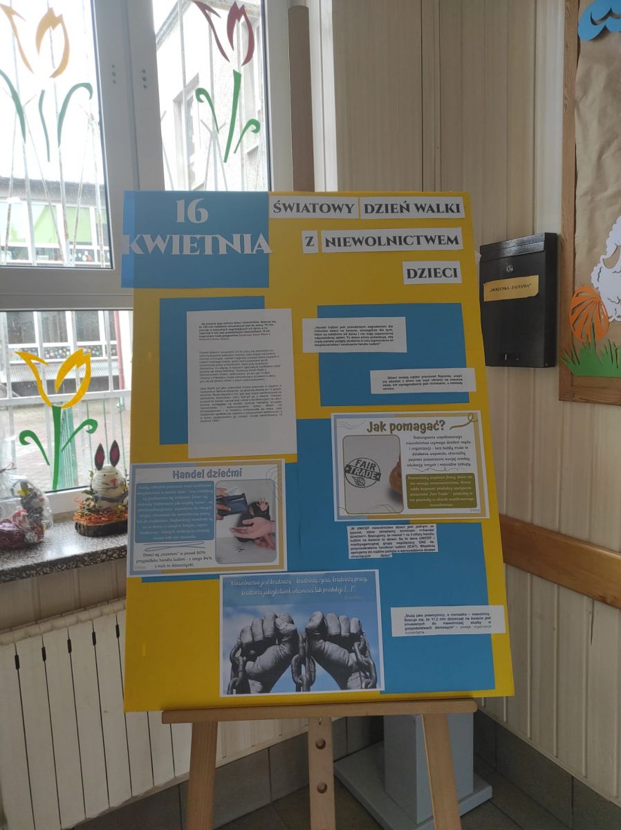 Światowy Dzień Walki z Niewolnictwem Dzieci - SP Gorzkowice
