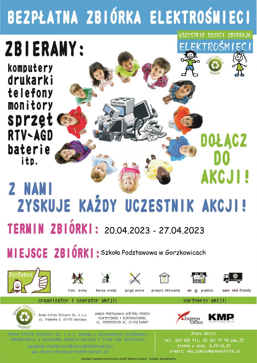 ZBIÓRKA ELEKTROODPADÓW - SP Gorzkowice