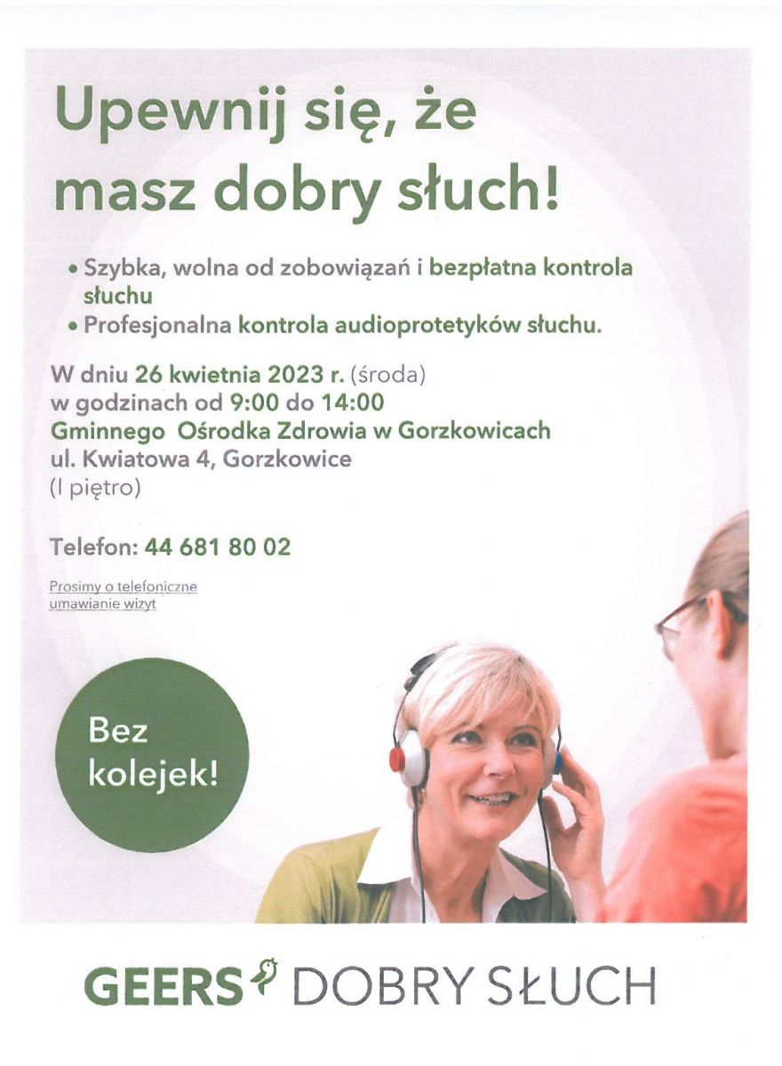 Bezpłatne badania słuchu 