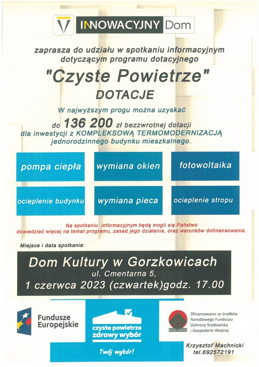 zaproszenie na spotkanie czyste powietrze