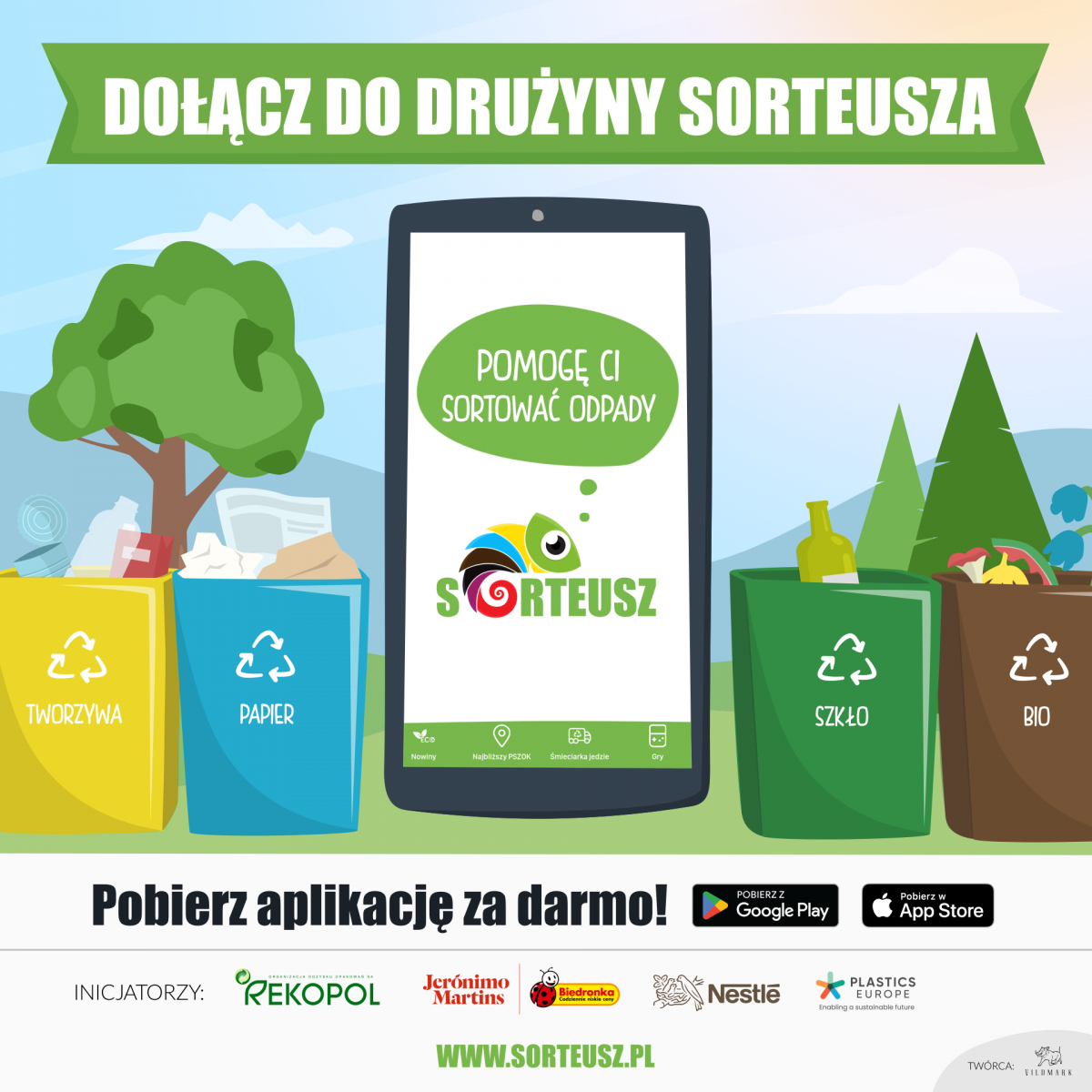 Bezpłatna aplikacja dot. segregacji odpadów