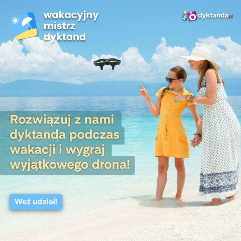 Zaproszenie od Dyktanda.pl – konkurs wakacyjny z nagrodami. Dołącz do rywalizacji