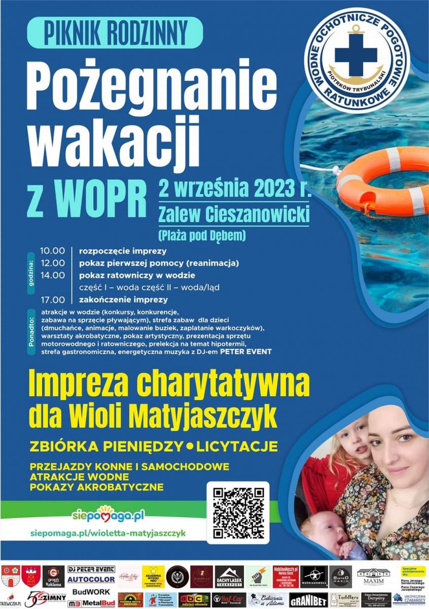 Rejonowe WOPR Piotrków Trybunalski Zaprasza na Piknik Rodzinny