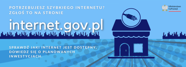 INTERNET.GOV.PL – Sprawdź dostęp do internetu w miejscu zamieszkania