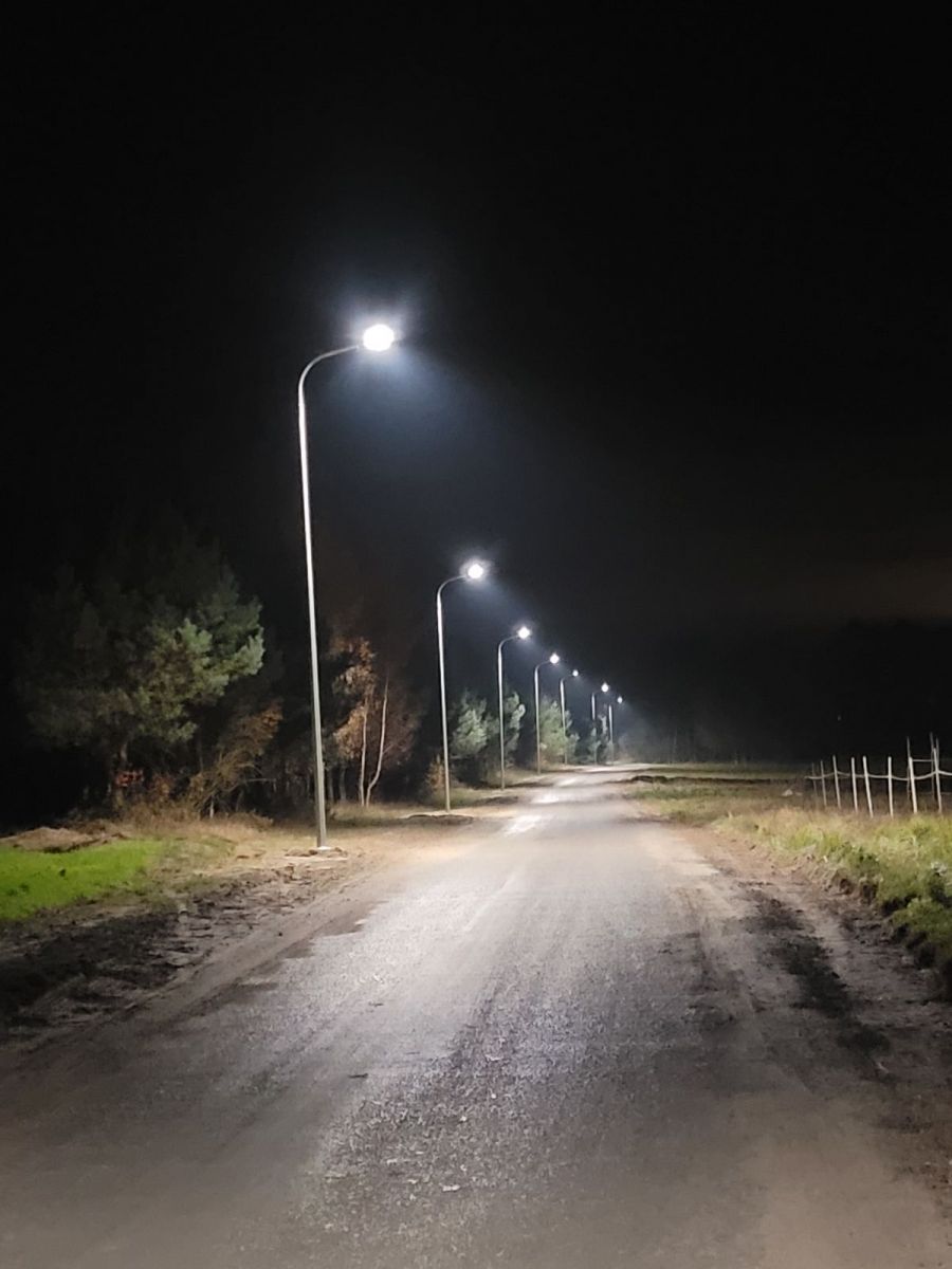 Nowe oświetlenie uliczne w miejscowości Kolonia Krzemieniewice