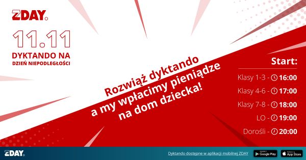 Zapraszamy na charytatywne dyktando