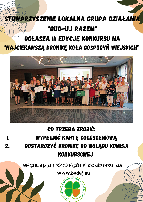 III edycje konkursu pt. „Najciekawsza kronika Koła Gospodyń Wiejskich”