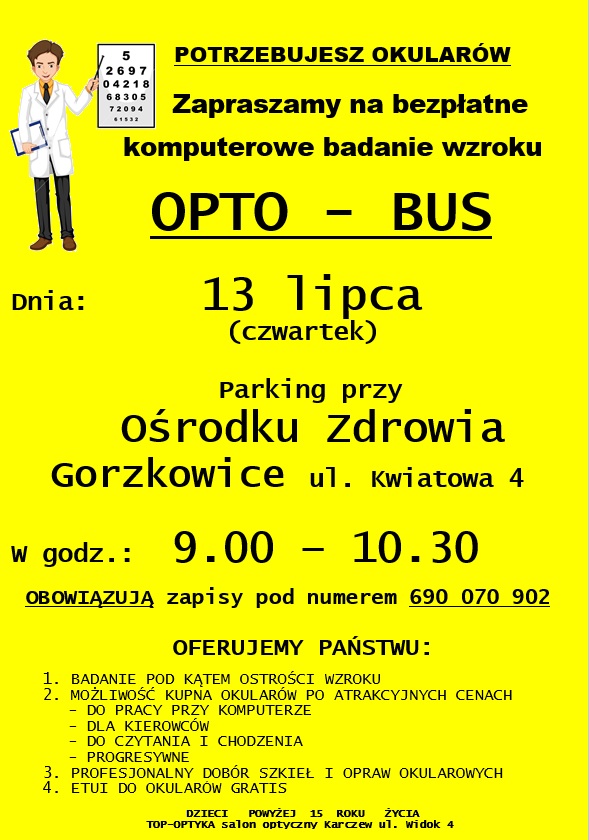 Bezpłatne komputerowe badanie wzroku