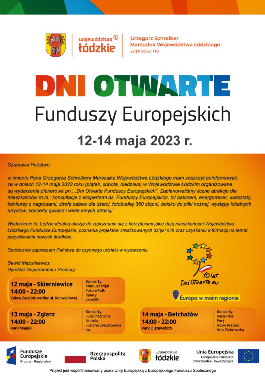 "Dni Otwarte Funduszy Europejskich"