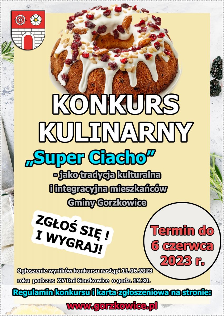 Zapraszamy do udziału w Konkursie kulinarnym!