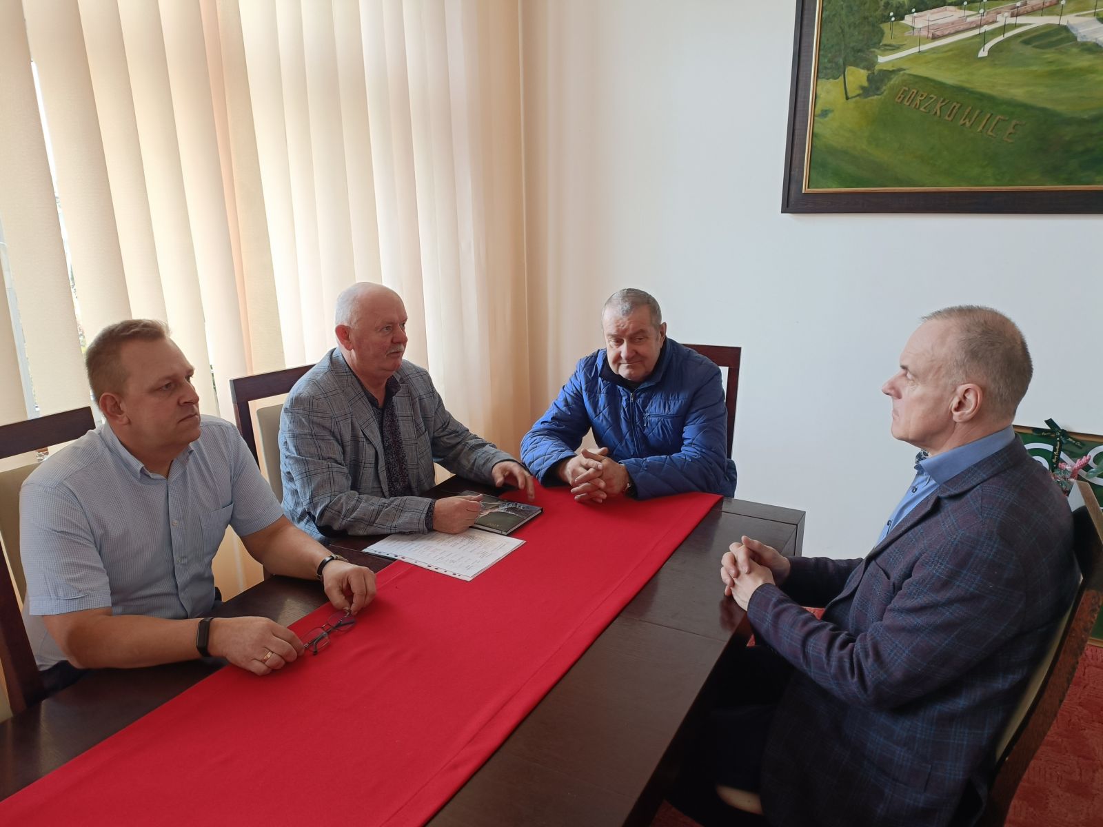 spotkanie z zarządem koła wędkarskiego nr 42 w Gorzkowicach