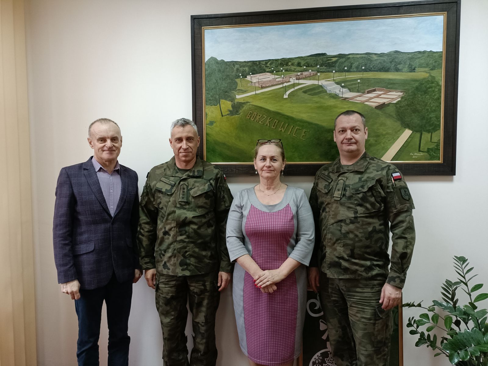 Spotkanie Wójta z przedstawicielami Szkoły Podoficerskiej SONDA w Zegrzu