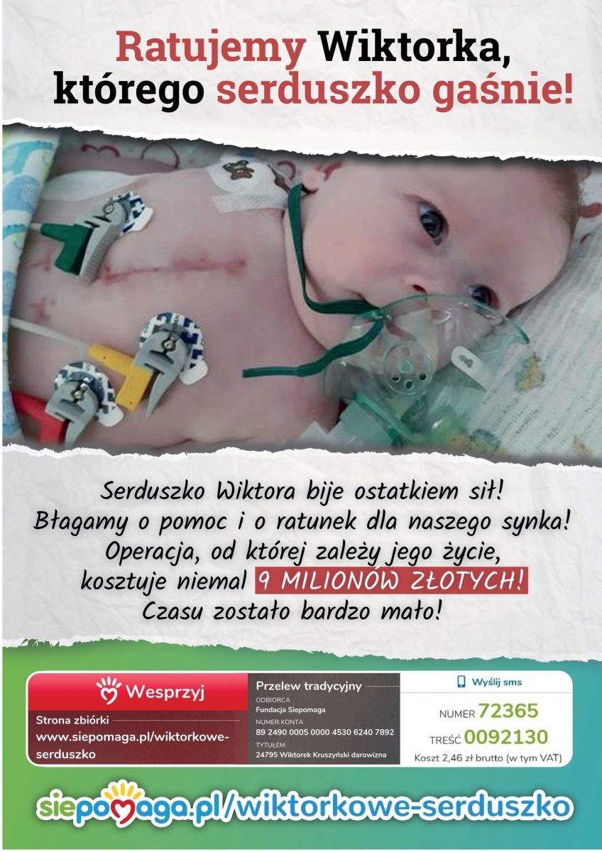 ratujemy Wiktora, którego serduszko gaśnie