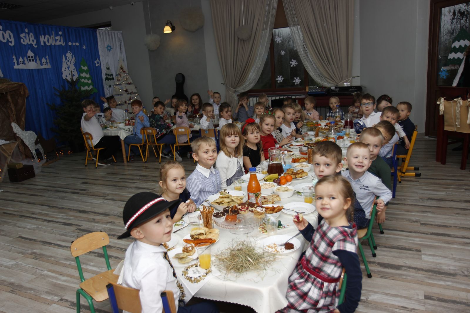 wspólna wigilia w przedszkolu