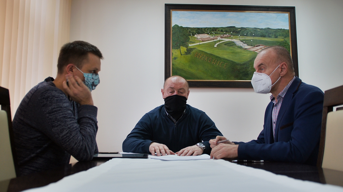 Spotkanie Wójta Gminy Gorzkowice z przedstawicielami Gminnej Orkiestry Dętej Gorzkowice
