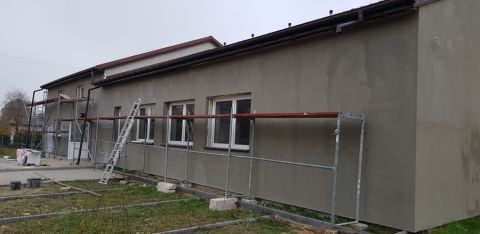 Trwają prace przy budynku w Daniszewicach