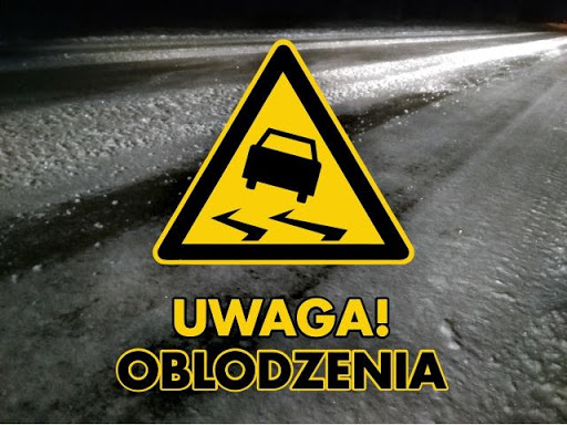 Ostrzeżenie - oblodzenie
