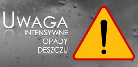 Ostrzeżenie meteorologiczne – Intensywne opady deszczu