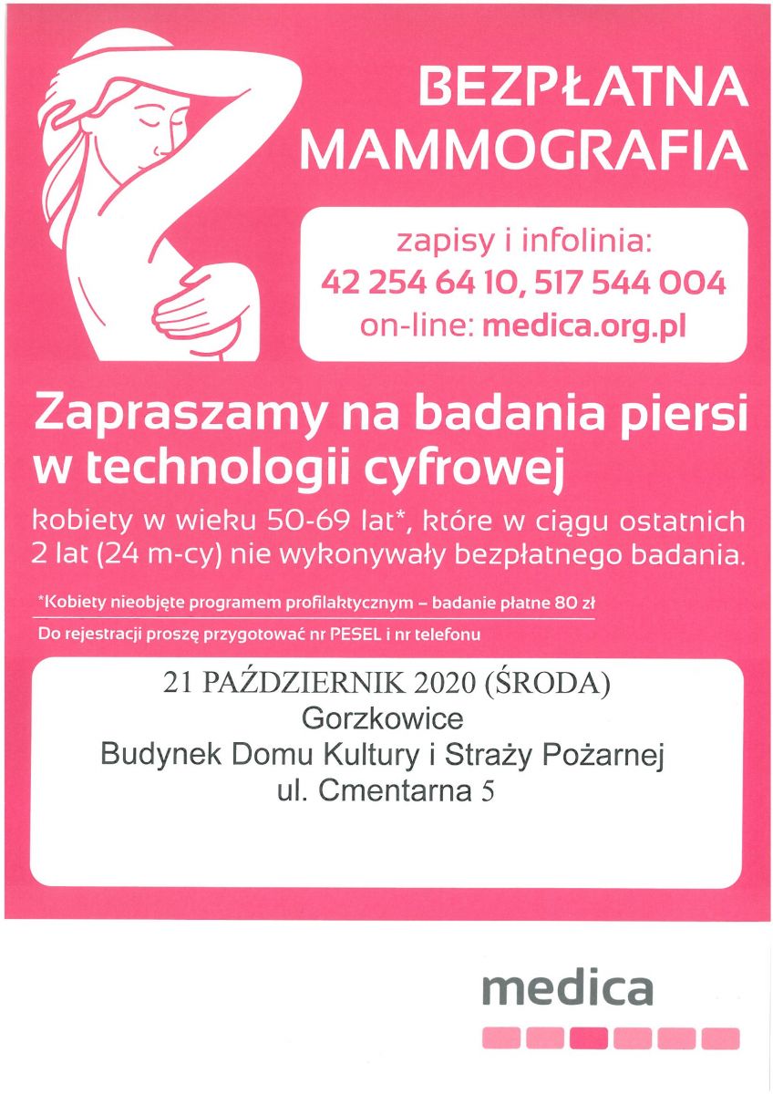 Bezpłatna mammografia