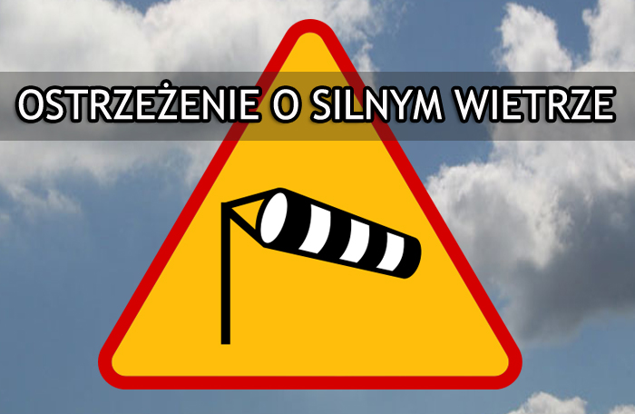 Ostrzeżenie meteorologiczne - Silny wiatr/1