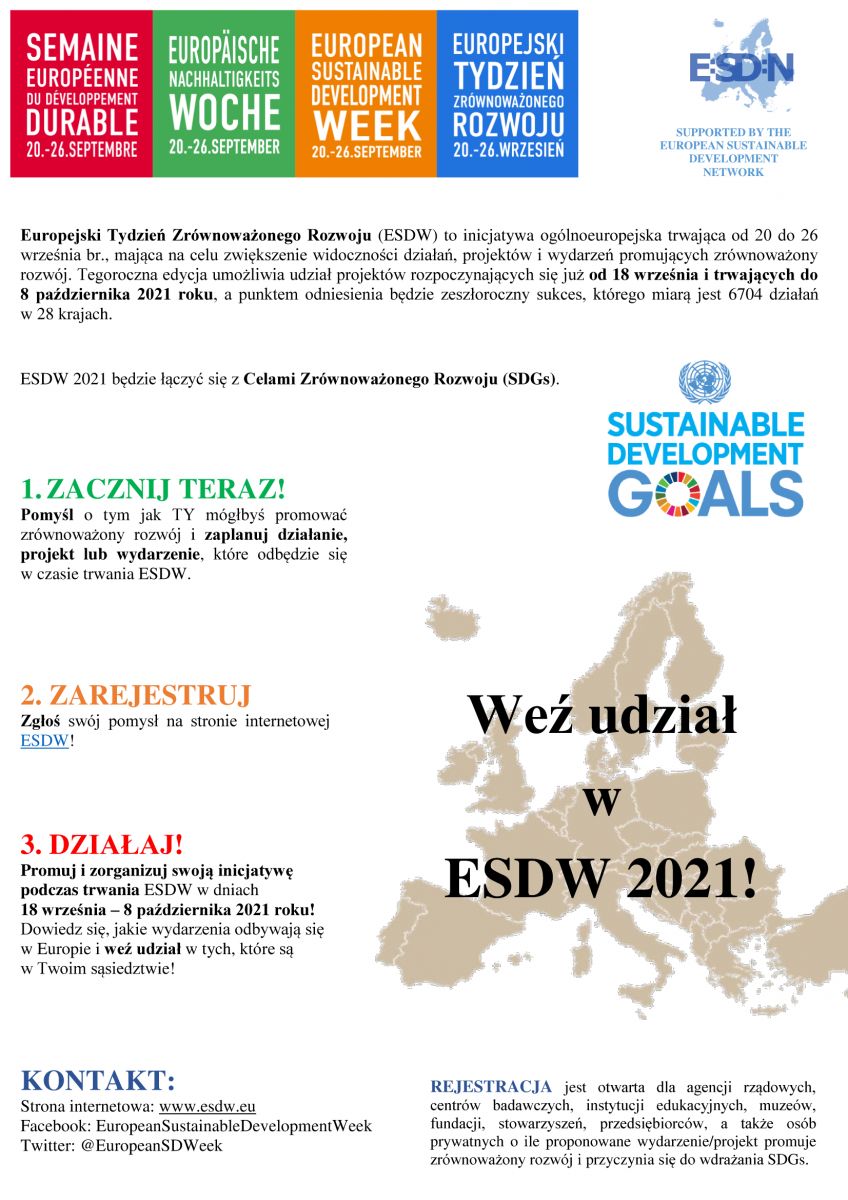 Europejski Tydzień Zrównoważonego Rozwoju (ESDW)
