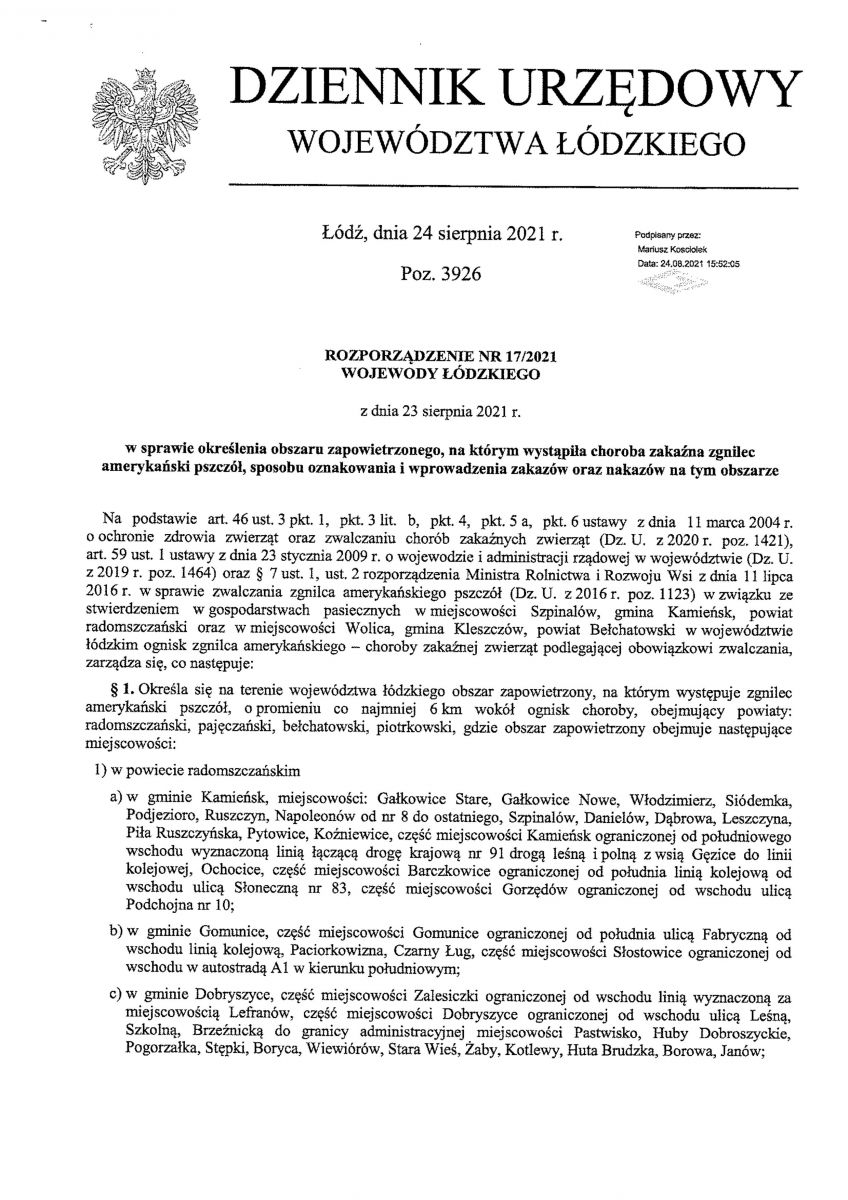 ZGNILEC PSZCZÓŁ