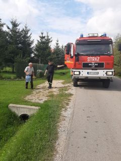 Podziękowania dla strażaków za akcję 