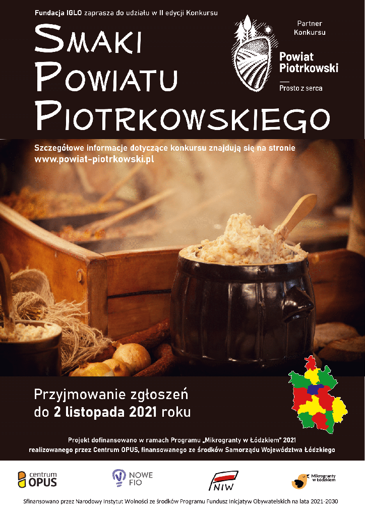 Zapraszamy na kulinarny konkurs "Smaki Ziemi Piotrkowskiej"