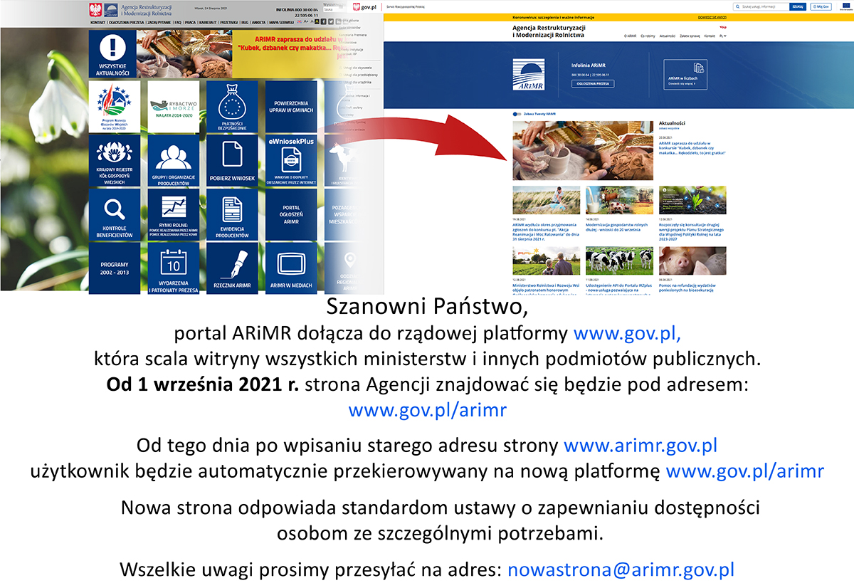 Portal ARiMR pod nowym adresem