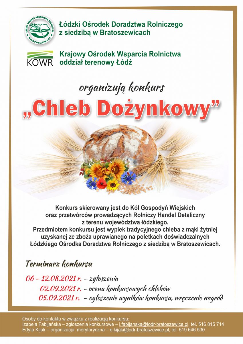 Konkurs  „ Chleb Dożynkowy”