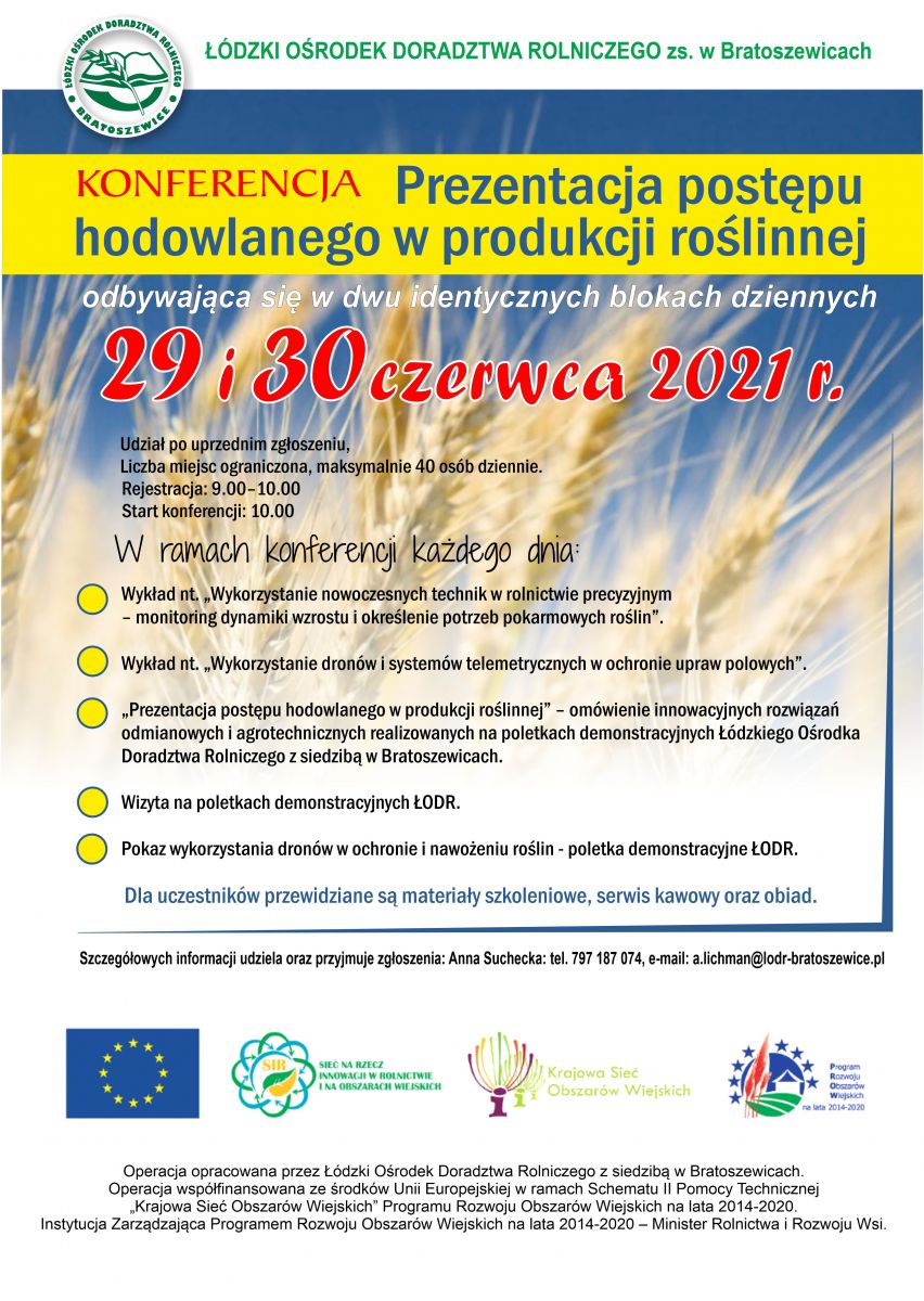 konferencja: „Prezentacja postępu hodowlanego w produkcji roślinnej