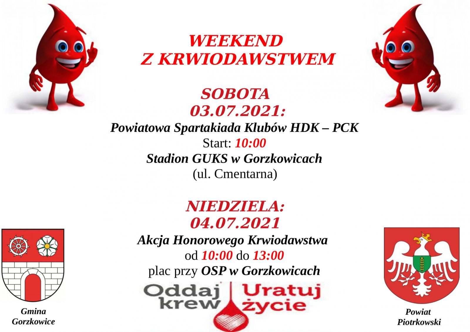 Weekend z krwiodawstwem