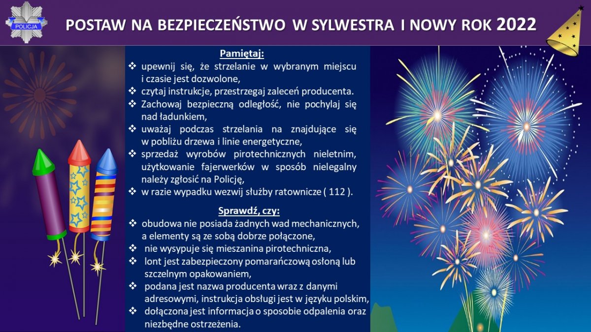 AKTUALNOŚCI Rozmiar czcionki czcionka normalna czcionka średnia czcionka duża KGP FAJERWERKI - POSTAW NA BEZPIECZEŃSTWO!