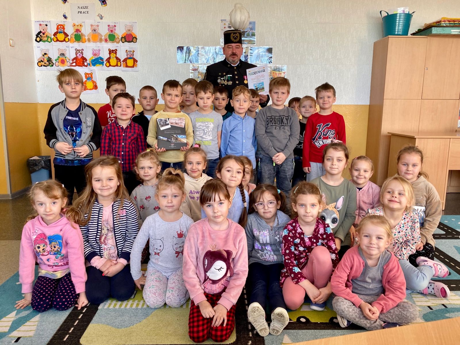Spotkanie z górnikiem w Przedszkolu Samorządowym w Gorzkowicach