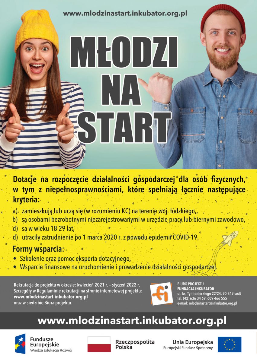  	Rekrutacja do III edycji projektu "Młodzi na Start"