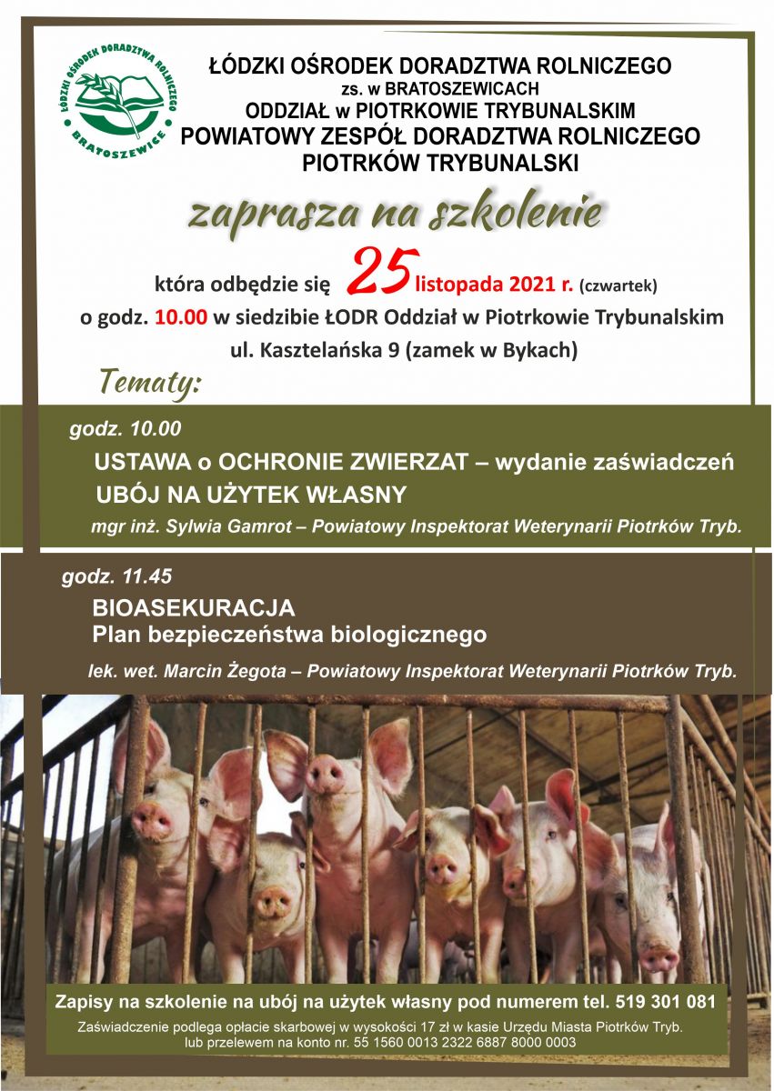 ŁODR ZAPRASZA NA SZKOLENIE