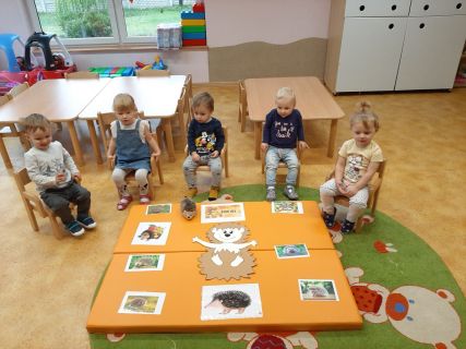 Dzień jeża w Samorządowym Klubie Dziecięcym w Gorzkowicach