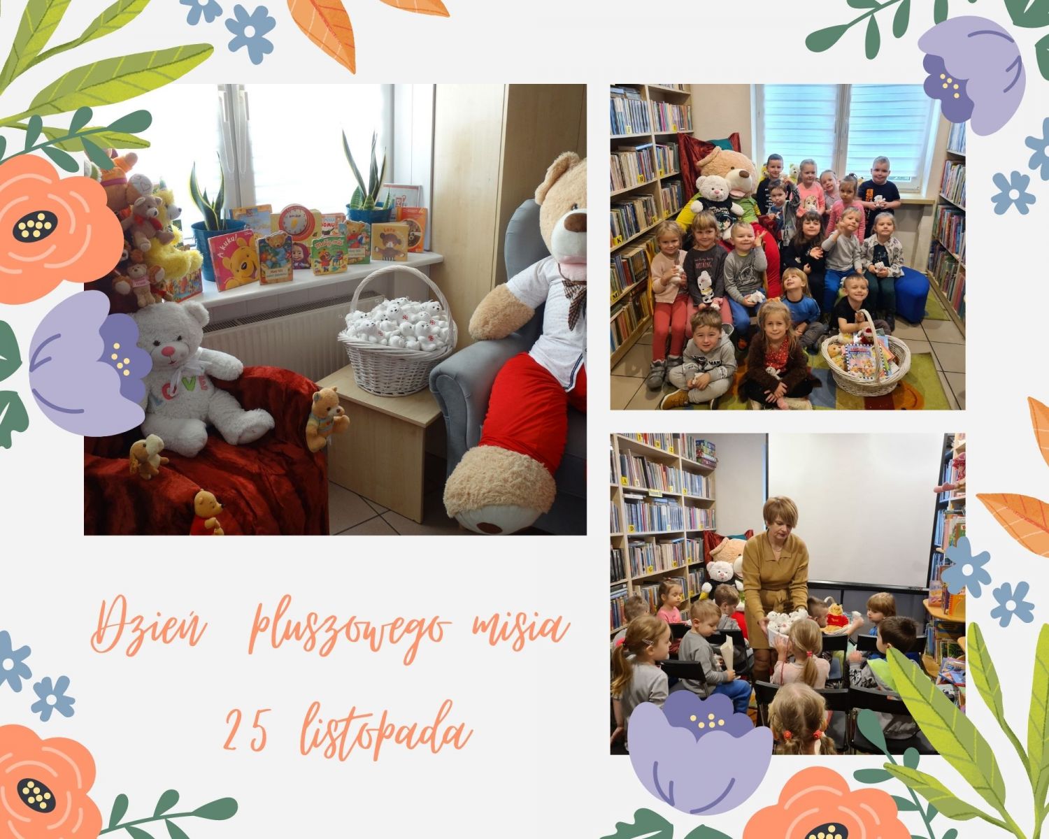 dzieci z maskotkami