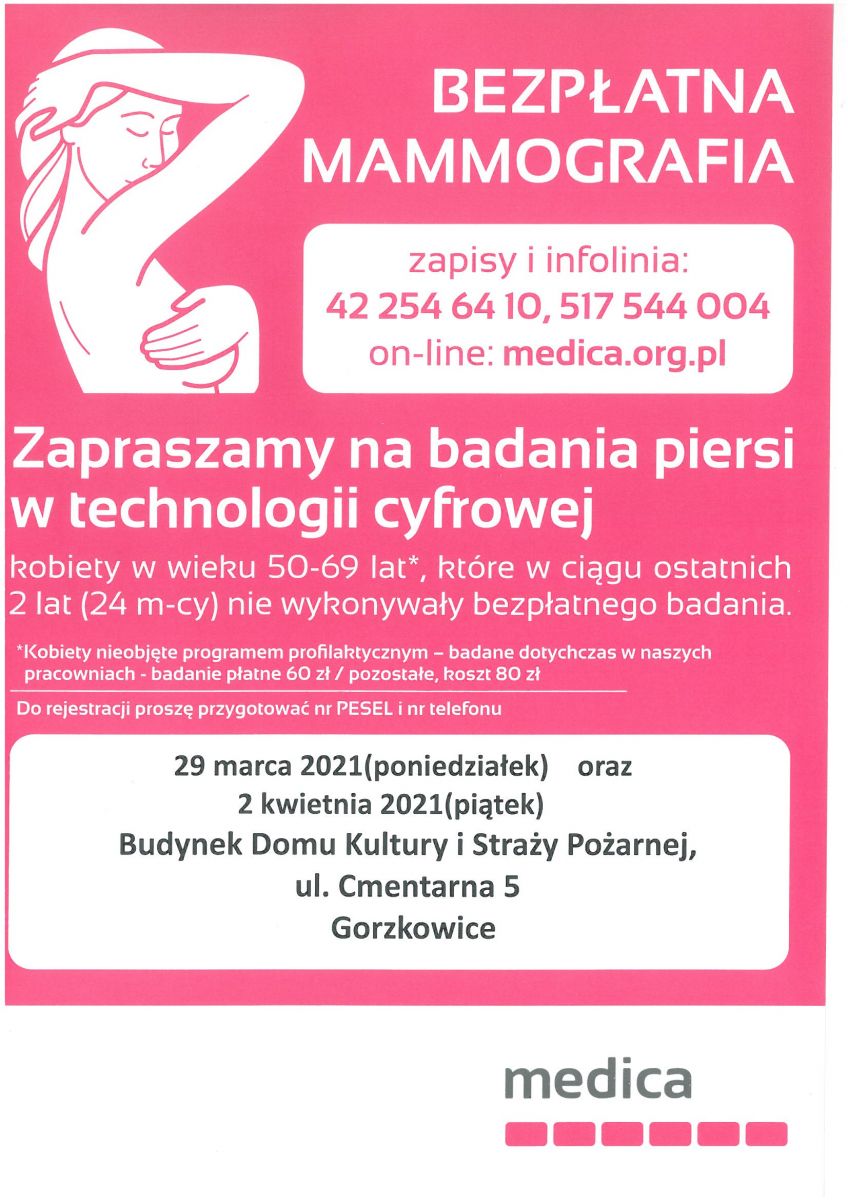 bezpłatna mammografia
