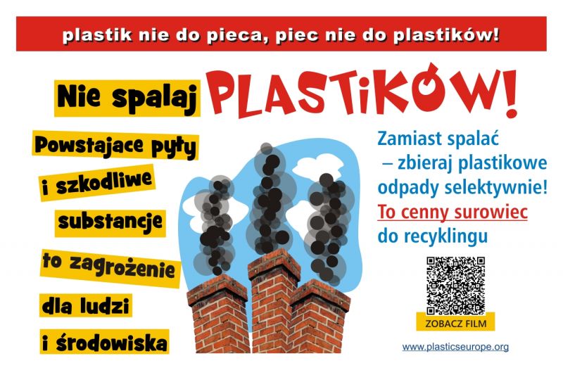 "Plastik nie do pieca - piec nie do plastiku" 