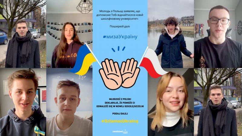 Sztama z Ukrainą — polska młodzież wspiera uczniów z Ukrainy
