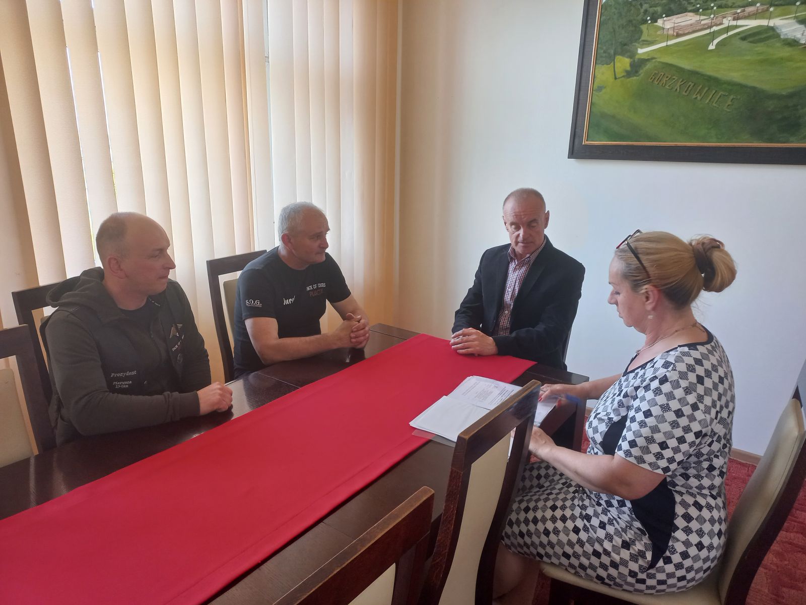 Spotkanie z przedstawicielami Stowarzyszenia Motocyklowego "Pack of Riders Plucice"