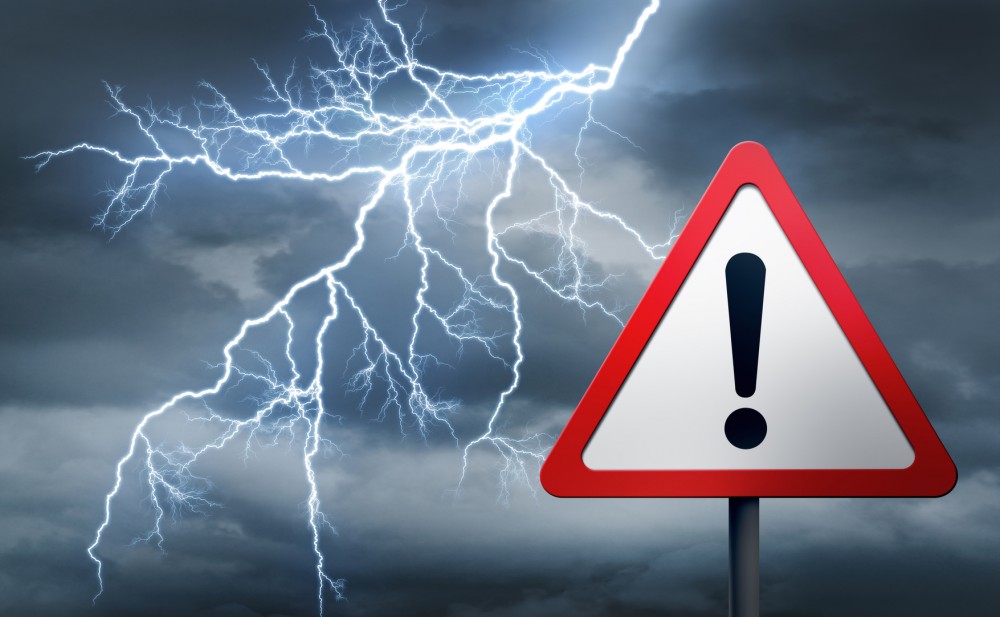 Ostrzeżenie meteorologiczne - Burze z gradem/1