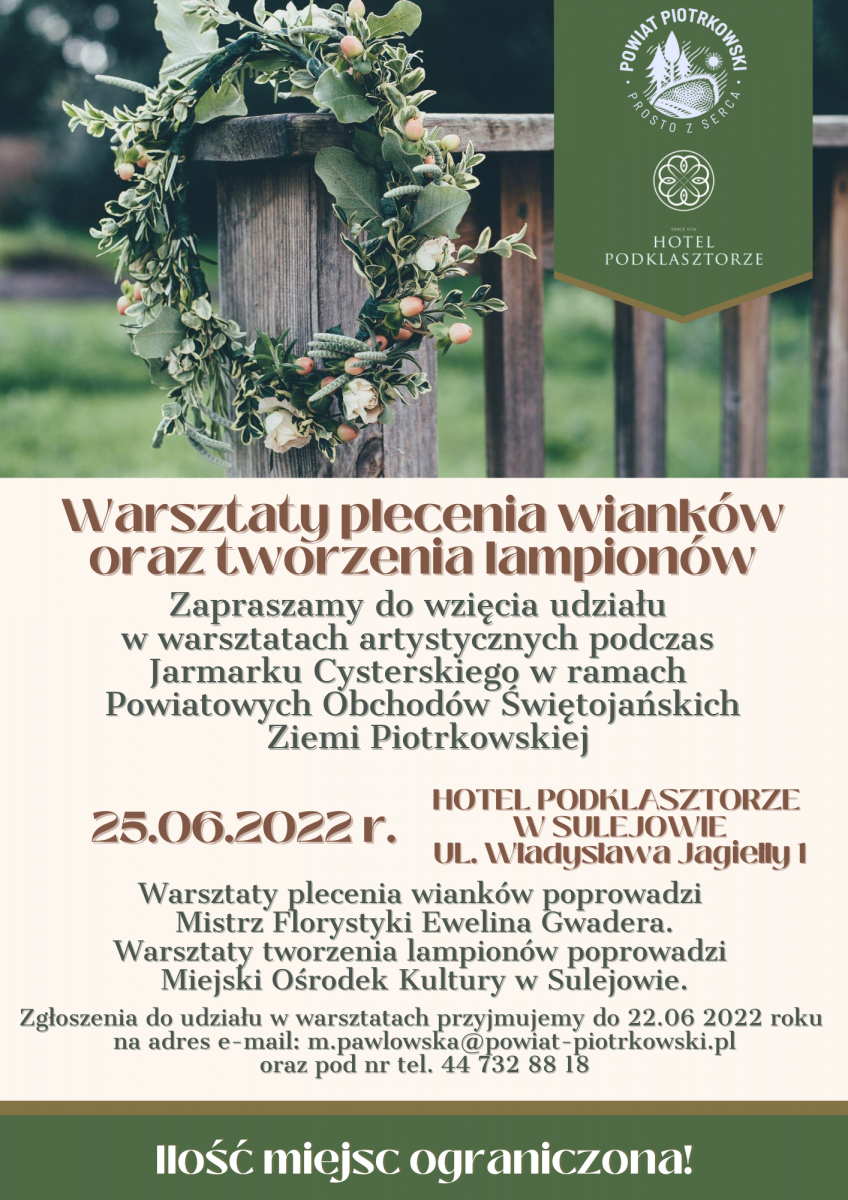 Plakat Wianki i lampiony