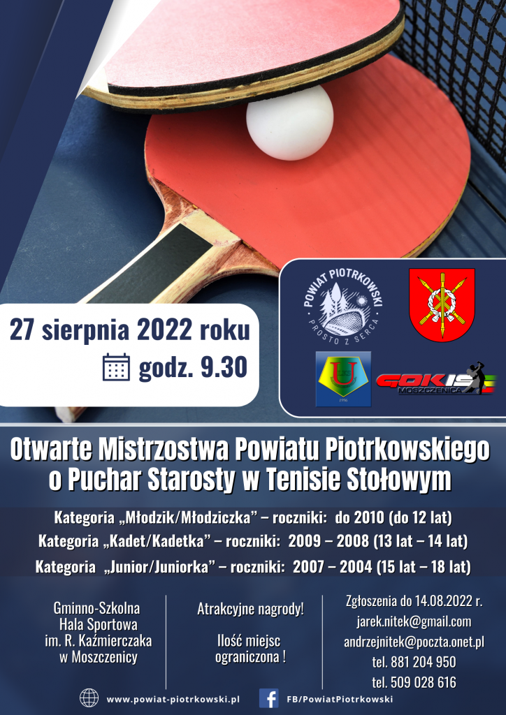 Mistrzostwa Powiatu w Tenisie Stołowym