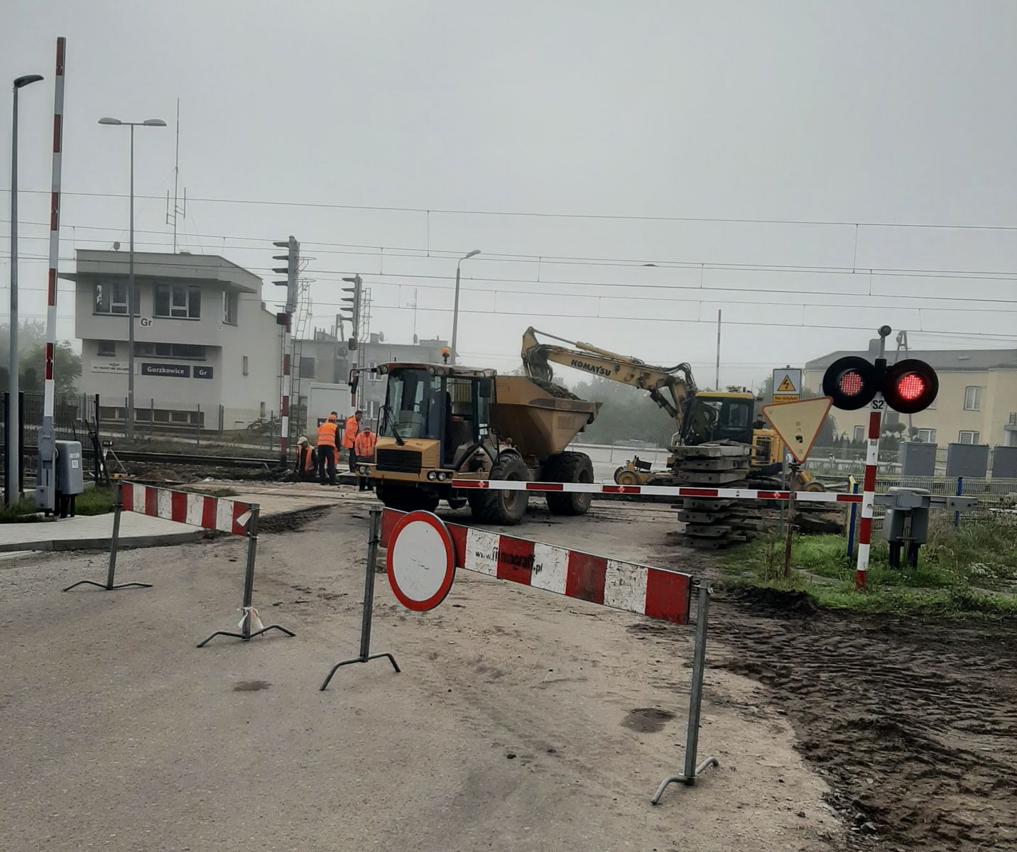 Aktualizacja informacji o zamknięciu przejazdu  kolejowego