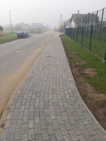 Budowa chodnika przy ul. B. Chrobrego w Gorzkowicach