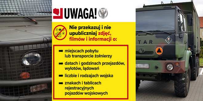 Wzmożony ruch pojazdów wojskowych na drogach