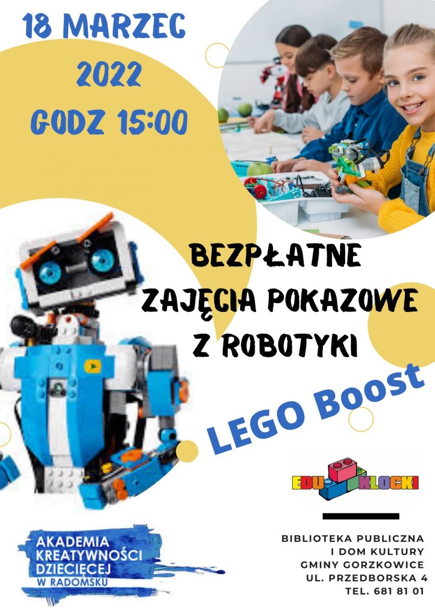 biblioteka zaprasza na warsztaty z robotyki