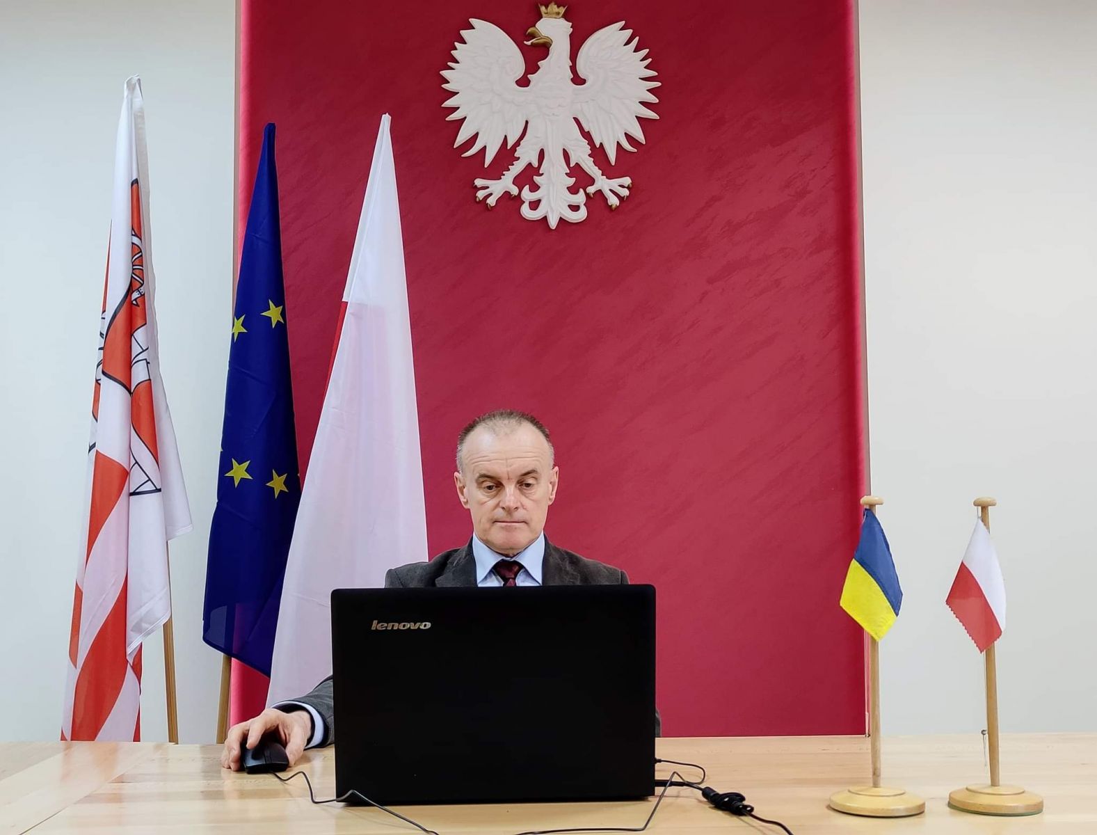 Wideokonferencja z Wojewodą Łódzkim